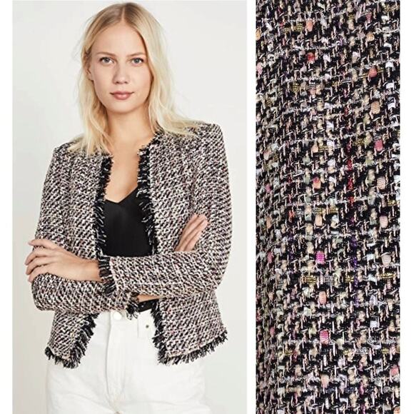 IRO Jackets & Blazers - IRO Shavadispe Tweed Blazer Size 2 or 34 Black Multi Lady Jacket Maximalist Prep